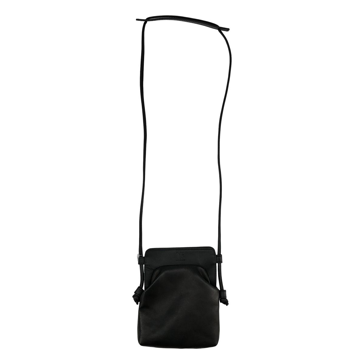 【美品】 Y's / ワイズヨウジヤマモト | SMOOTH LEATHER COMBINATION ショルダーバッグ | ブラック | レディース
