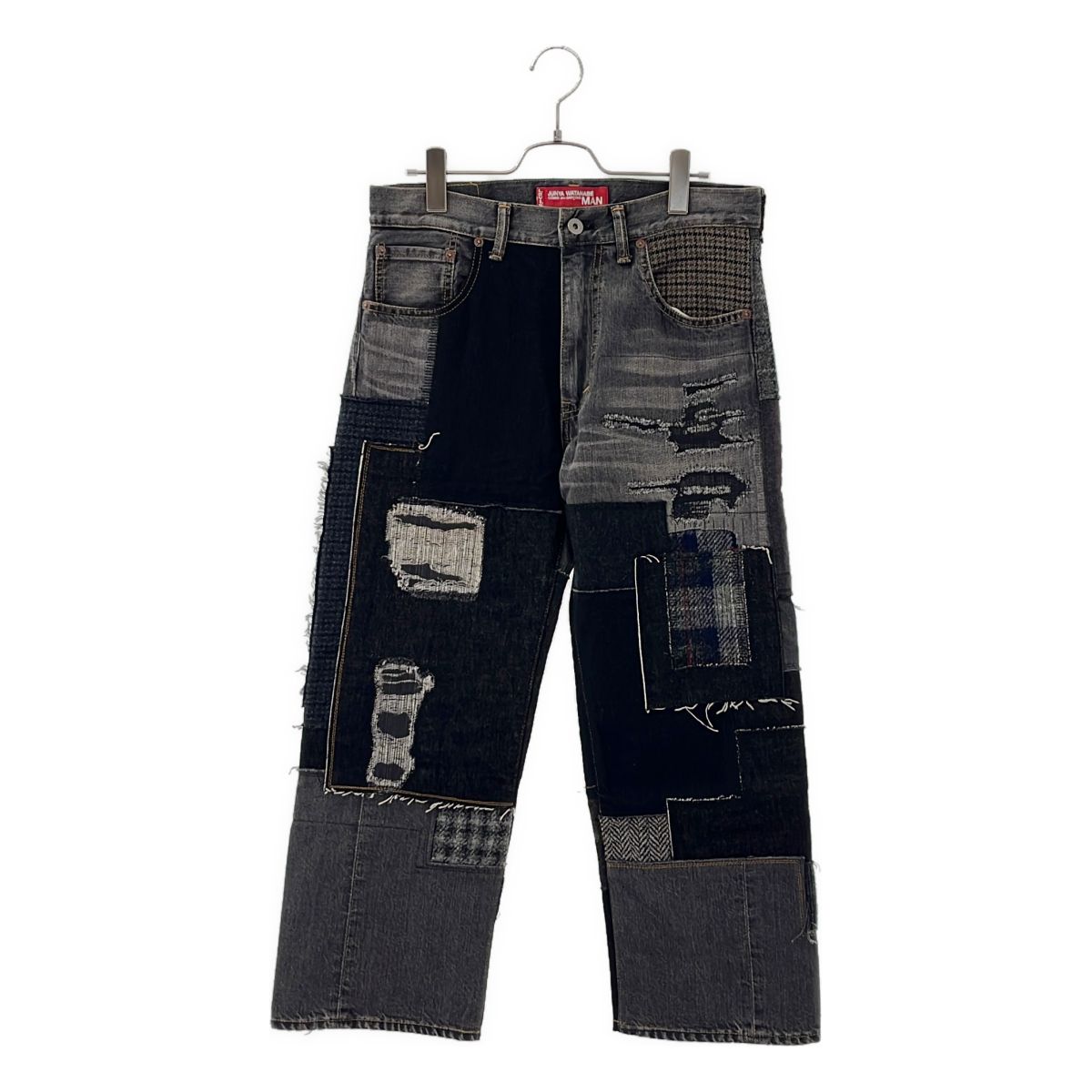 JUNYAWATANABE COMMEdesGARCONS MAN / ジュンヤワタナベマン | 2020AW | × Levi's / 503 再構築 パッチワーク ストレートデニムパンツ | XS | フェードブラック | メンズ