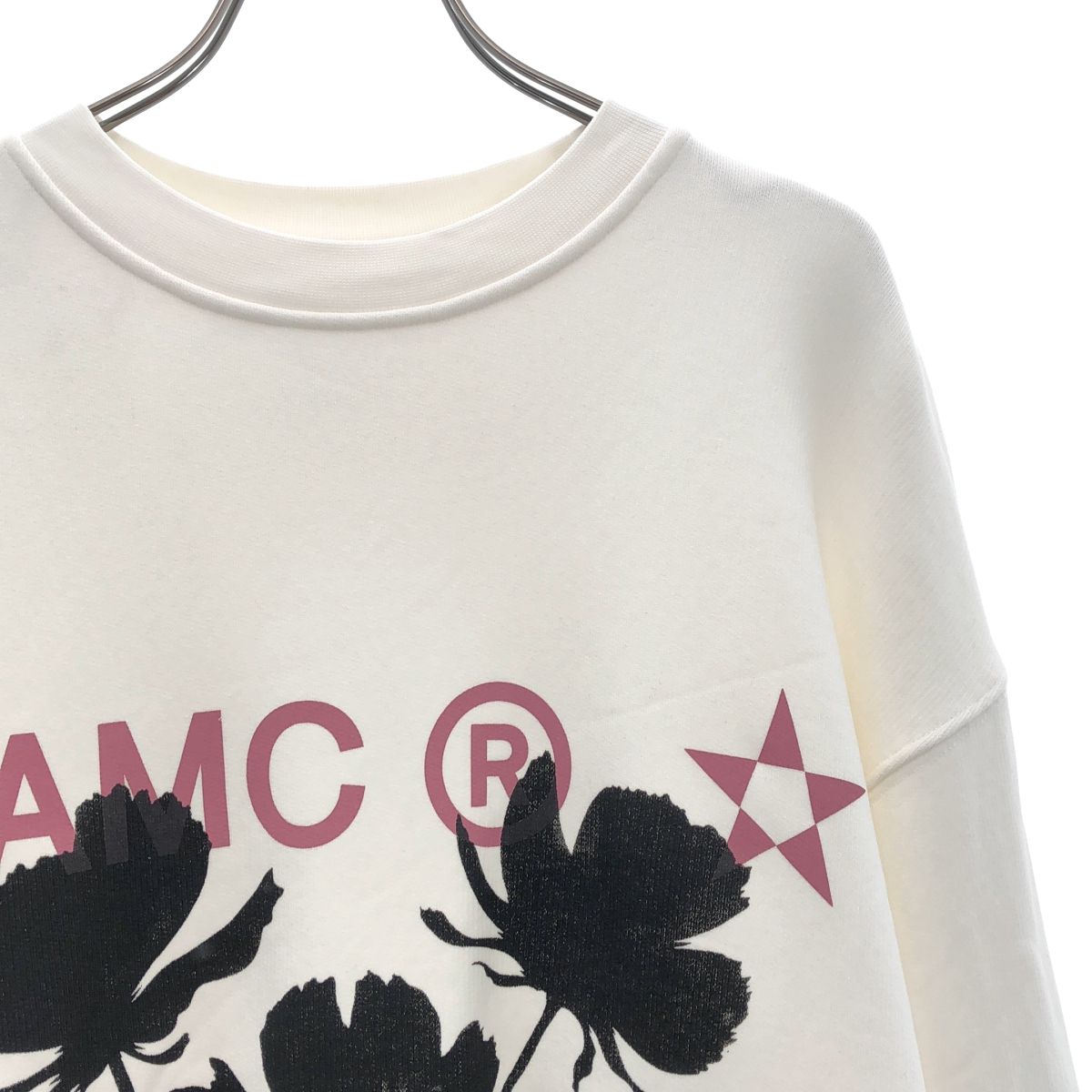 OAMC / オーエーエムシー | WHIFF CREWNECK  コットン フラワープリント スウェット | M | ホワイト | メンズ OAMC / オーエーエムシー | WHIFF CREWNECK コットン フラワープリント