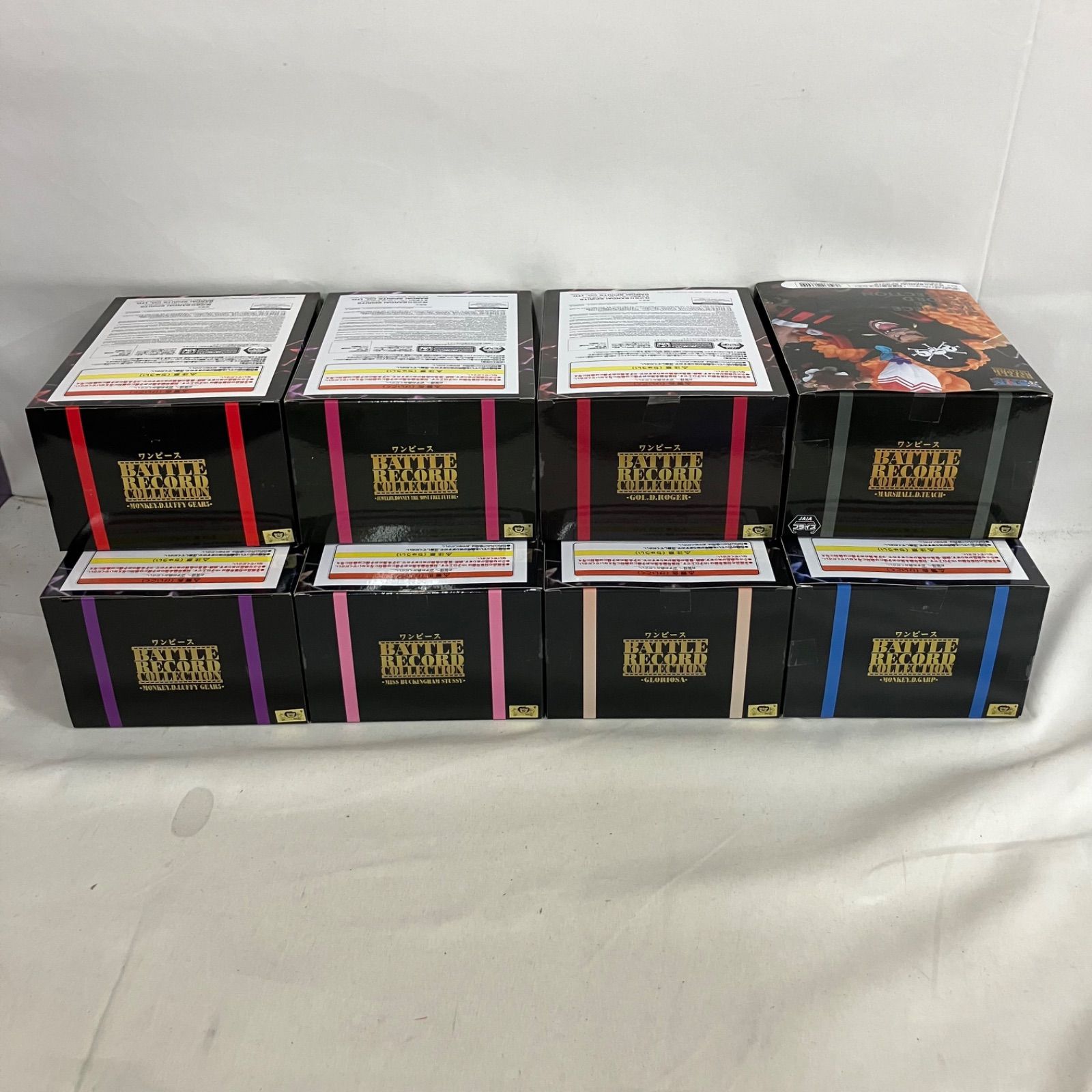 ワンピース BATTLE RECORD フィギュア 8点セット 箱無し 未開封 ワンピース BATTLE RECORD COLLECTION ルフィ ギア5 他