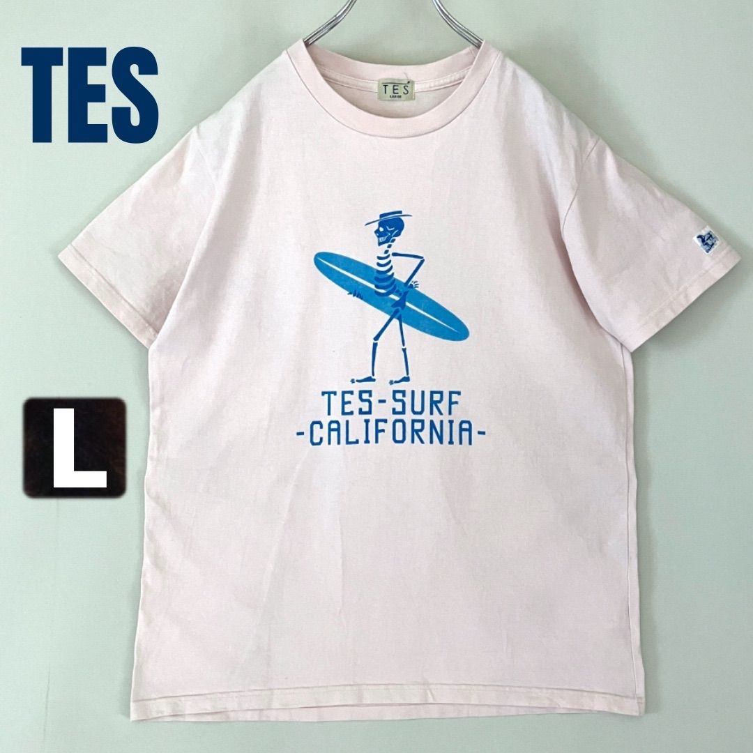 TES エンドレスサマー☆スカルサーファーTシャツ/SKULL SURF TEE
