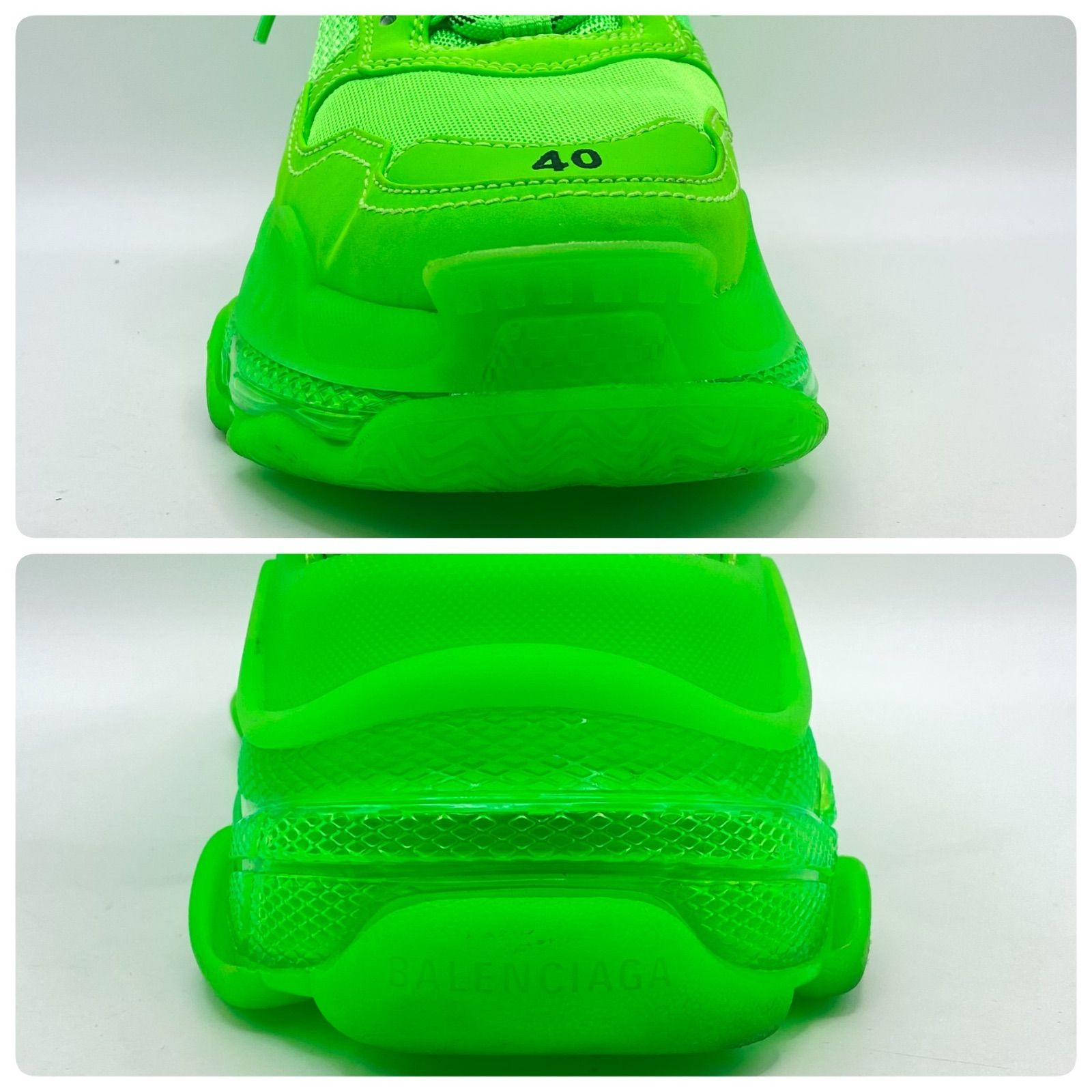 E Balenciaga バレンシアガ トリプルS Triple S スニーカー ネオン