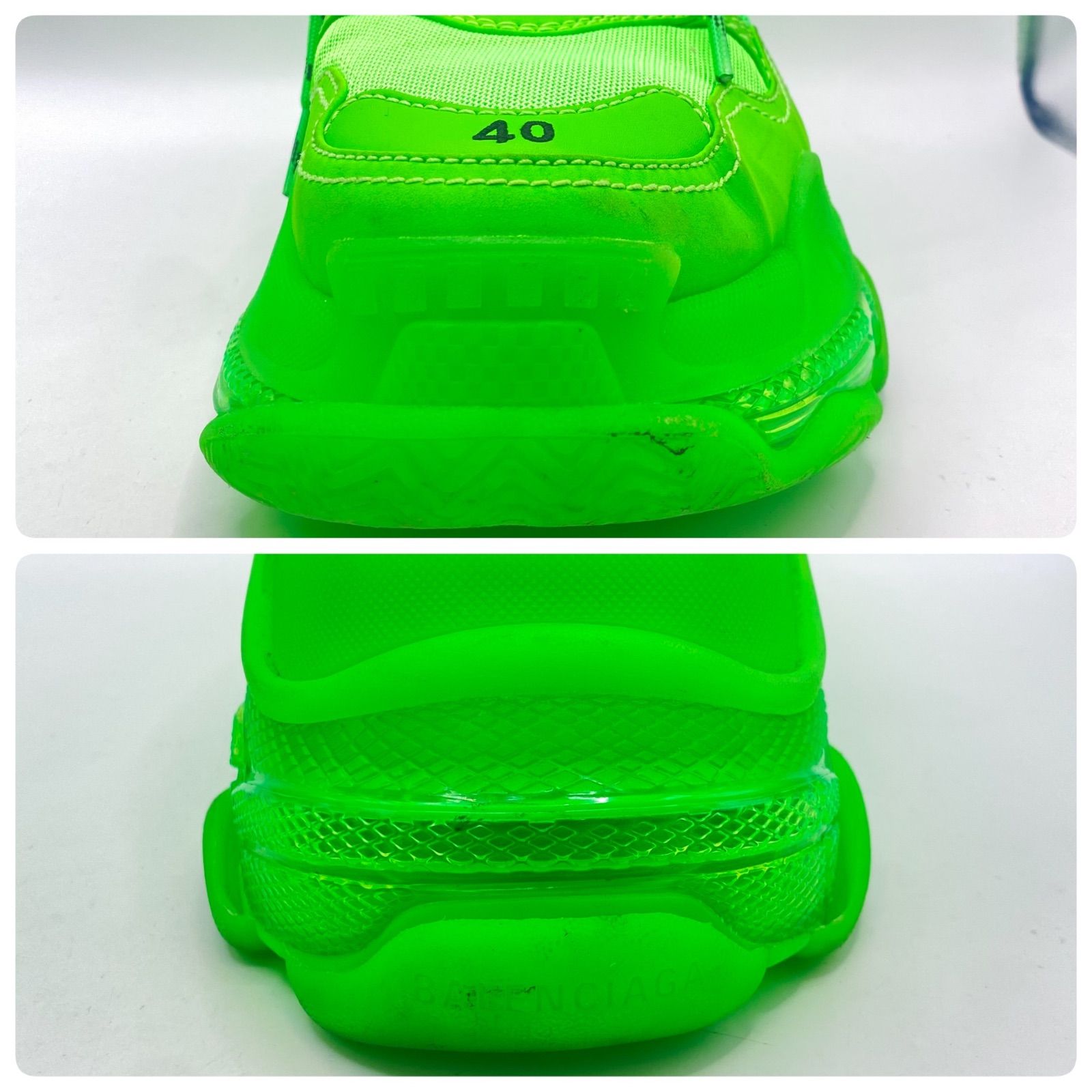 E Balenciaga バレンシアガ トリプルS Triple S スニーカー ネオン