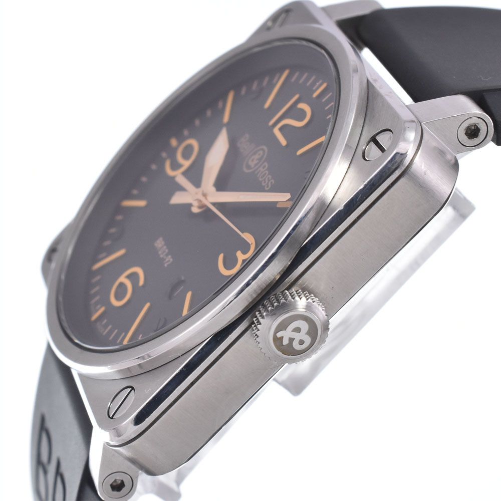 ベル＆ロス Bell＆Ross BR03-92 GOLDENHERI-CA ゴールデンヘリテージ ブラック 自動巻き メンズ 美品 箱・保証書付き 腕時計 Q#148989