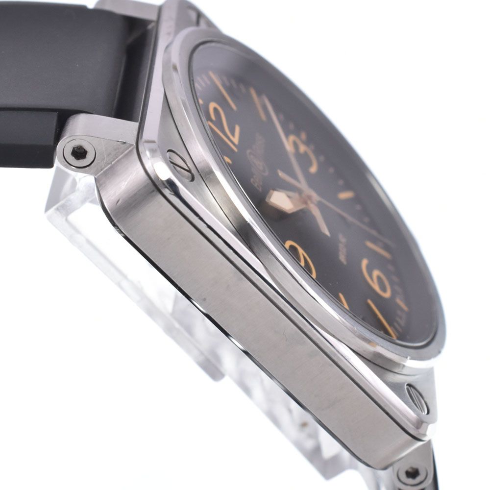 ベル＆ロス Bell＆Ross BR03-92 GOLDENHERI-CA ゴールデンヘリテージ ブラック 自動巻き メンズ 美品 箱・保証書付き 腕時計 Q#148989