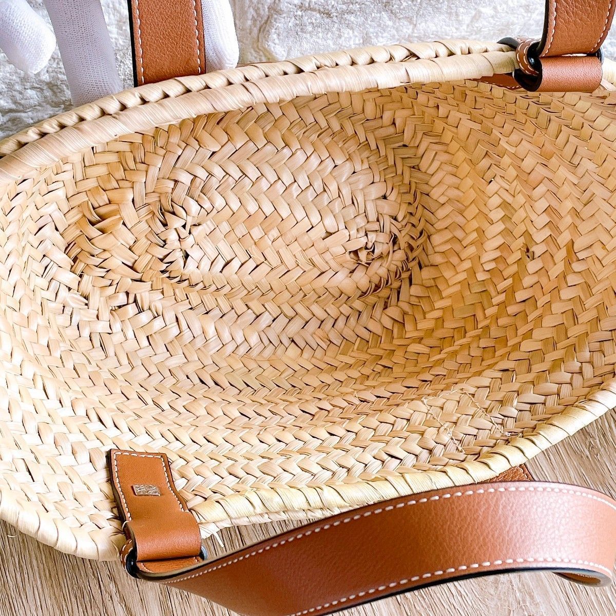 ◇ロエベ◇LOEWE アナグラム バスケット バッグ スモール ハンド