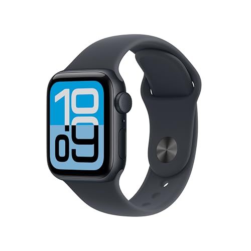 Apple Watch SE 3(GPSモデル)- 40mmミッドナイトアルミニウムケースとミッドナイトスポーツバンド - M/LJu