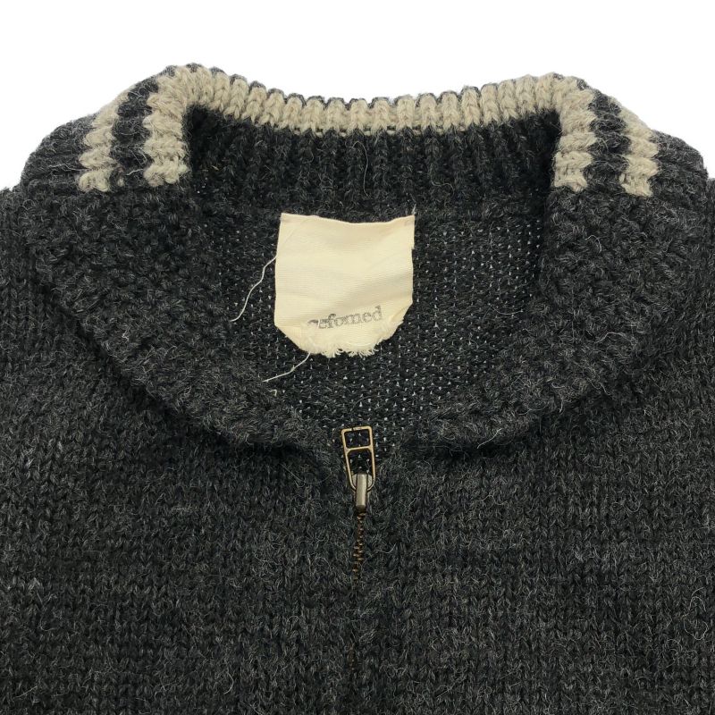 中古】refomed STADIUM KAUCHIN KNIT サイズ3 グレー RE22AW-KN02
