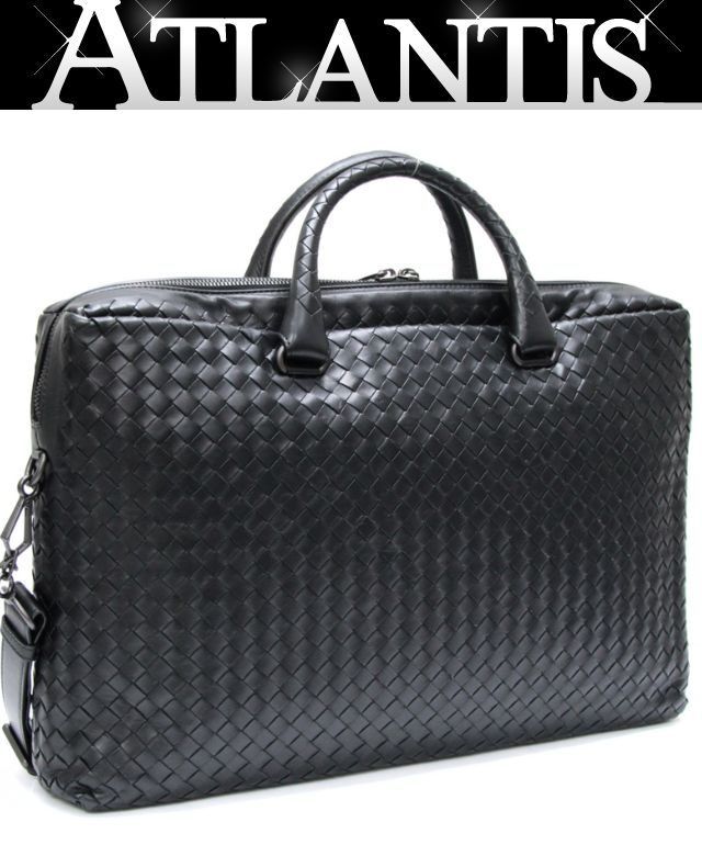美品 BOTTEGA VENETA ボッテガヴェネタ イントレチャート 2WAYビジネスバッグ 【75434】