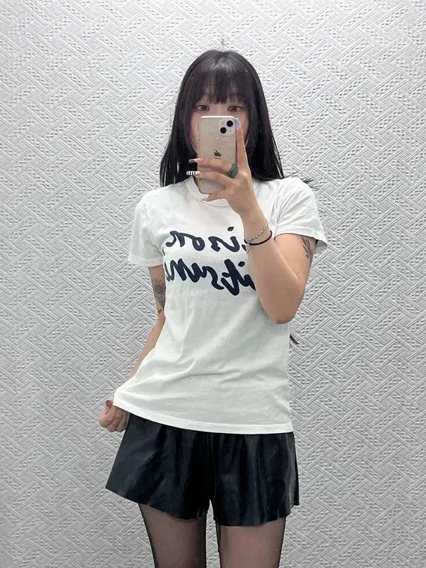 メゾンキツネ ヴィンテージ カジュアル Classic ハンドライティング 半袖Tシャツ S C13051