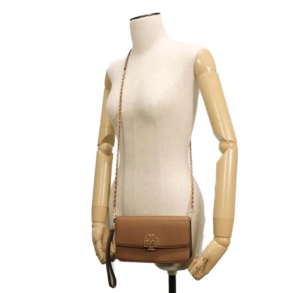 Tory Burch トリーバーチ プリテン チェーン ウォレット ペブル カーフ