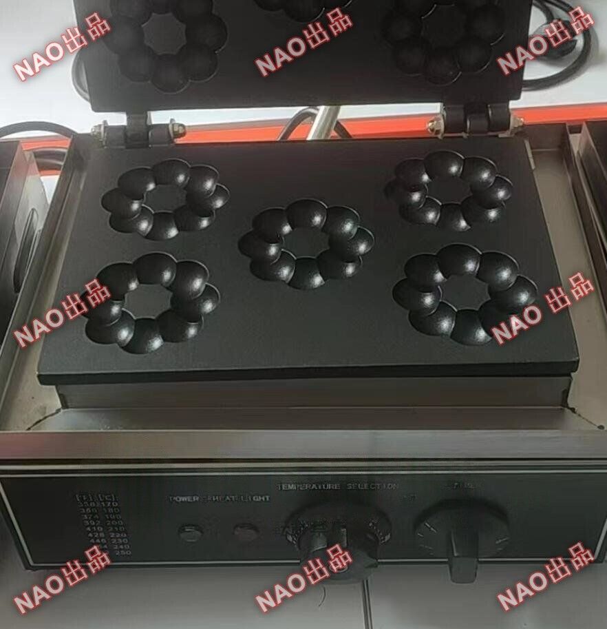 電気 梅型ワッフル器具 ベイクド・ドーナッツベイカー 5個焼 単相１0０V_業務用_厨房機器_ -店舗用品