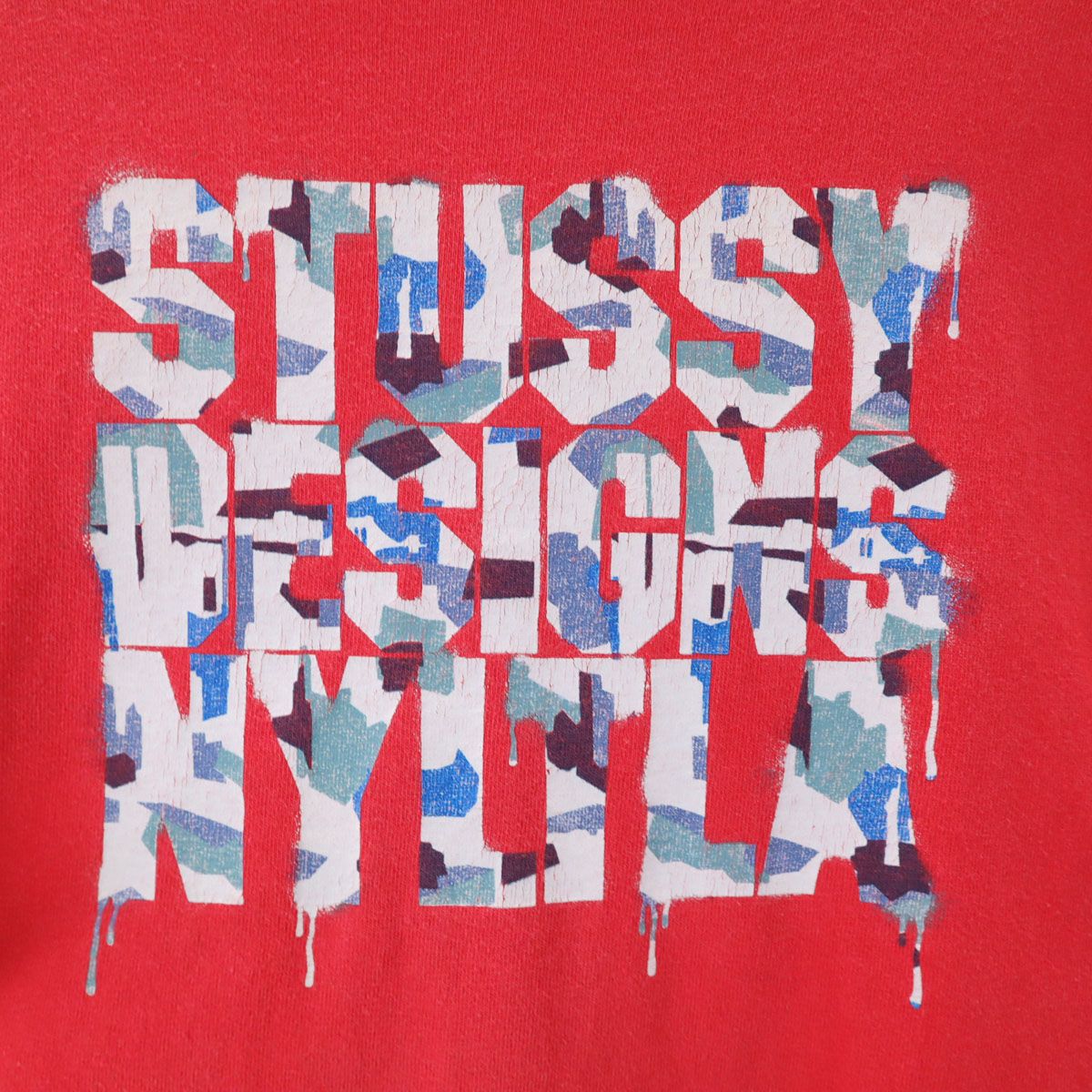 STUSSY ステューシー 90s USA製 オールド 半袖 Tシャツ L レッド