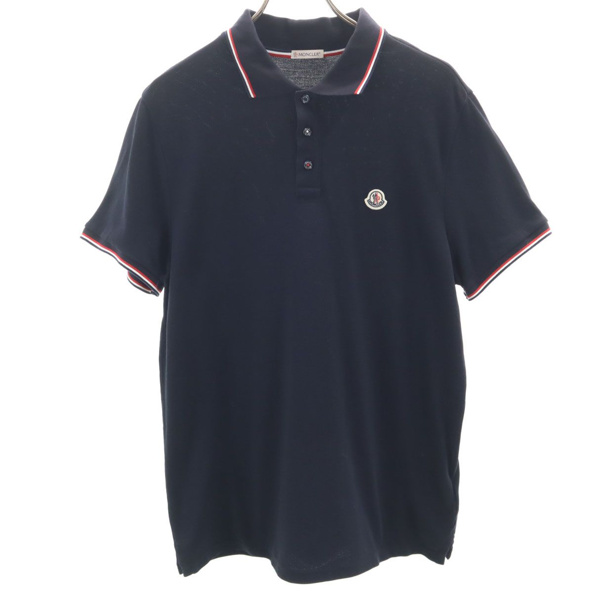 MONCLER モンクレール 半袖 ポロシャツ L ネイビー MAGLIA POLO MANICA