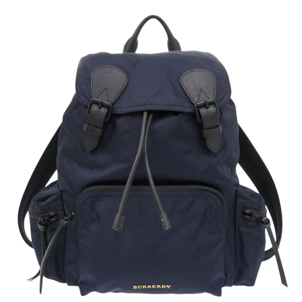 美品 バーバリー ナイロン ネイビー リュック デイパック 0978 BURBERRY