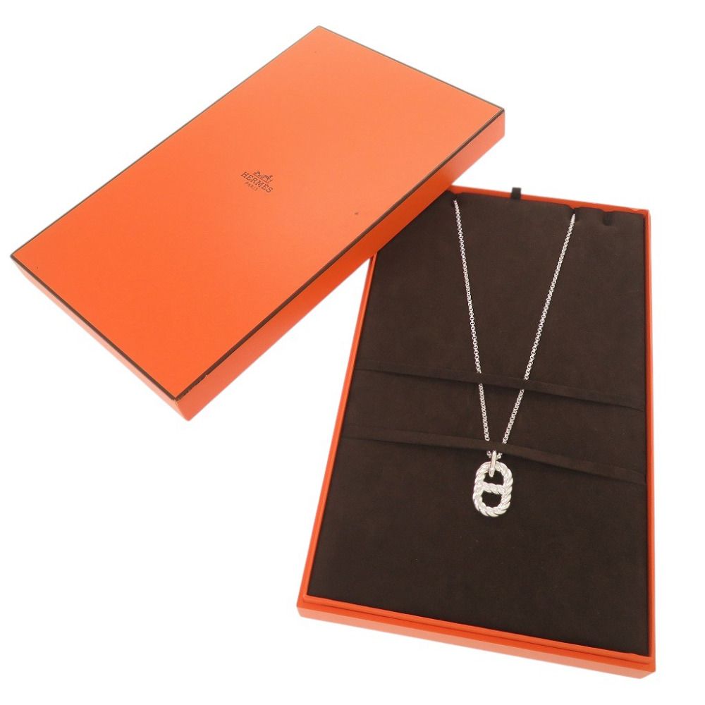 新品同様 エルメス シェーヌダンクル アレア Ⅱ GM シルバー925 ネックレス ペンダント シルバー 0647 HERMES 新品同様 エルメス シェーヌダンクル アレア Ⅱ GM シルバー925 ネックレス ペンダント シルバー 0647 HERMES