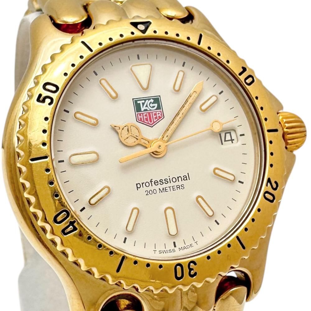 TAG HEUER/タグホイヤー】S94.013 腕時計 GP クオーツ アイボリー文字