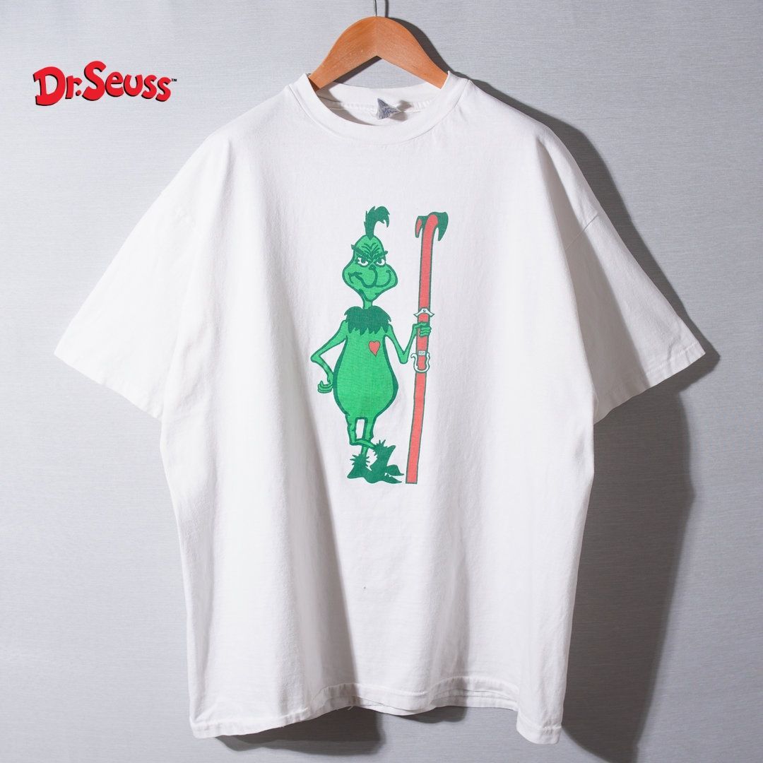 90s USA製 Dr. Seuss ドクター スース グリンチ Tシャツ XL ホワイト