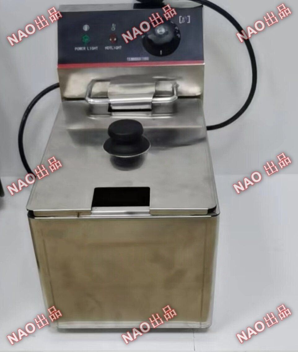 一槽式 ミニフライヤー 4L 卓上フライヤー 厨房機器 揚げ物天ぷら 過昇防止装置搭載 単相 100V