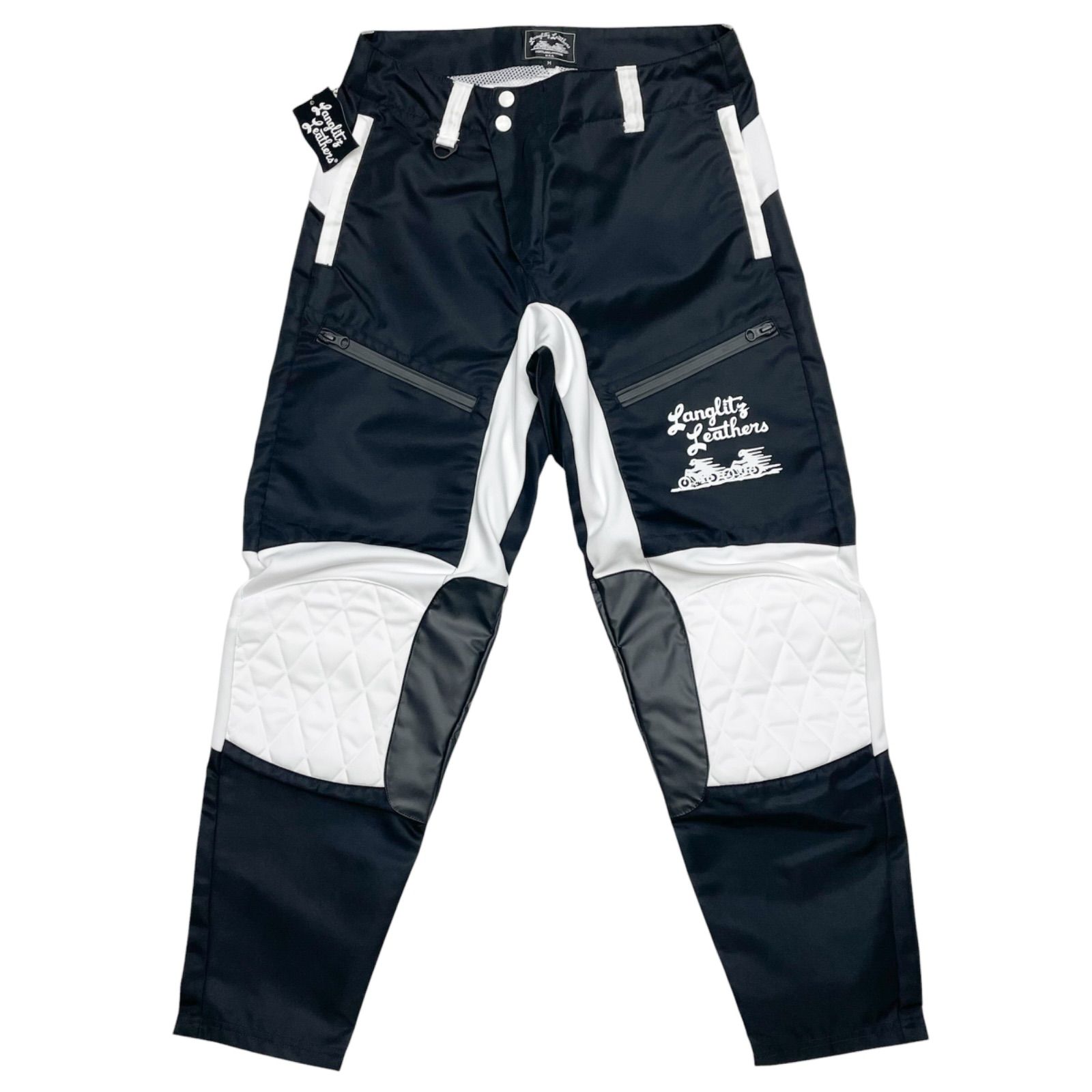 未使用品 黒 Mサイズ Langlitz Leathers LLP-002 MX Breeches ラング