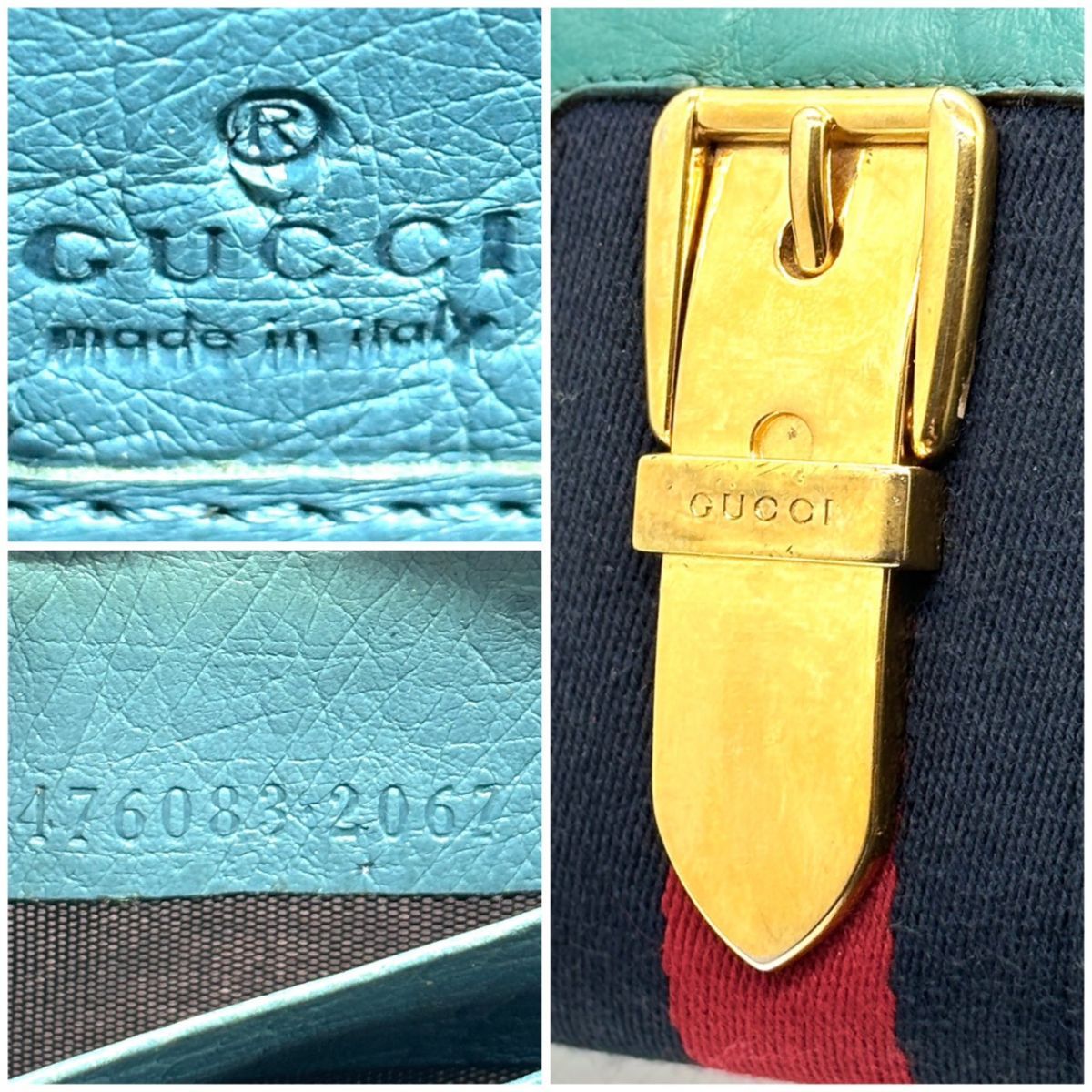色で気分を解き放つ】 GUCCI シルヴィ 長財布 シェリーライン