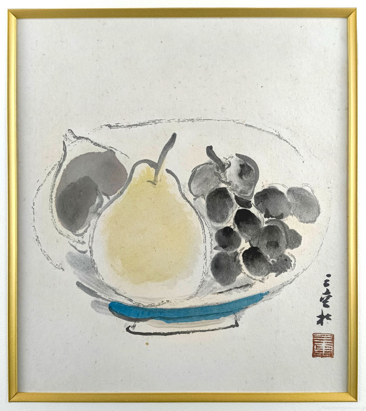 田辺三重松 「果物」 水彩画 絵画 - メルカリ