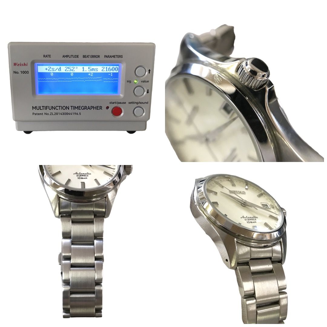 セイコー SEIKO メカニカル 4R35-03X0 シルバー 23 JEWELS 10BAR 自動