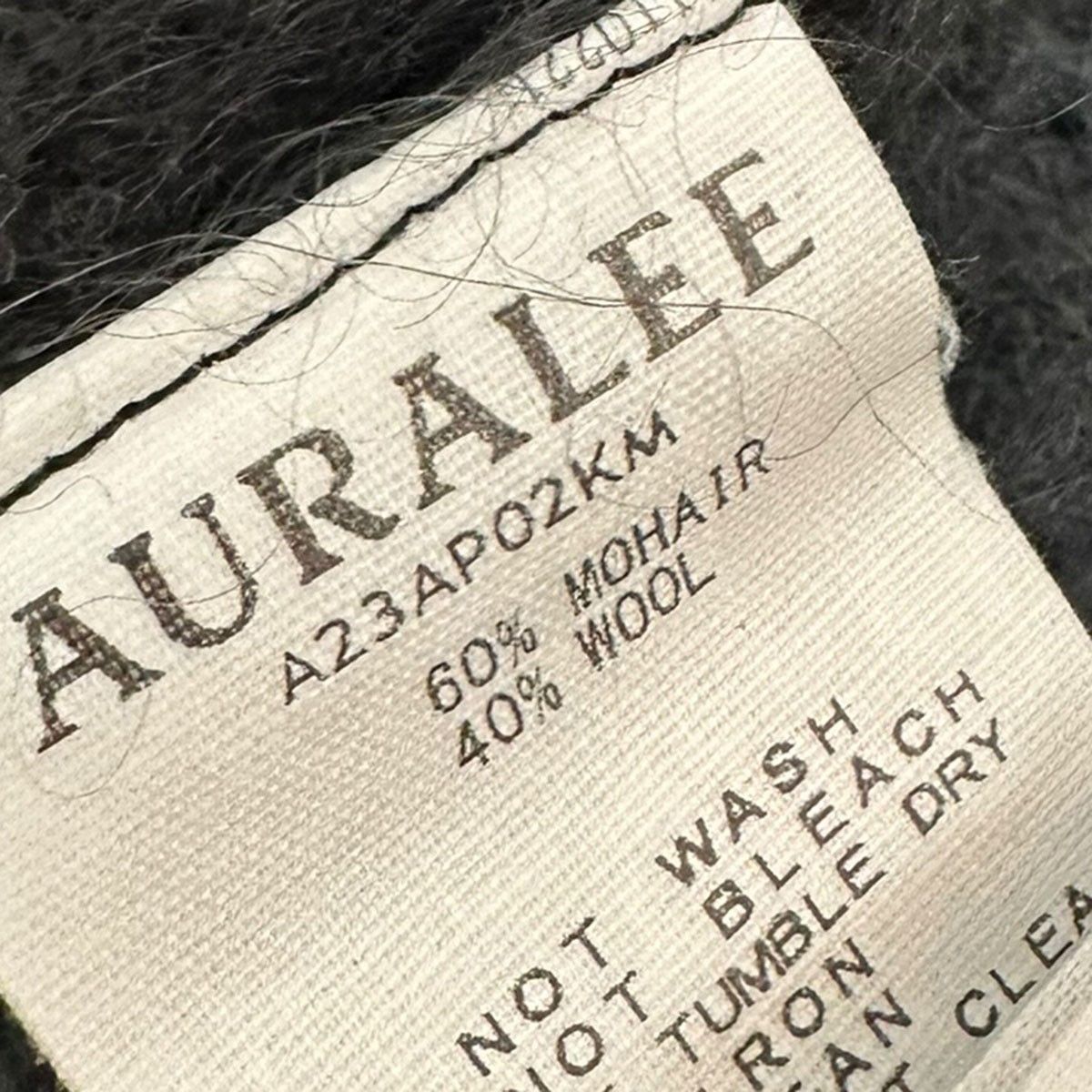 AURALEE BRUSHED SUPER KID MOHAIR KNIT P／O プルオーバーモヘヤ