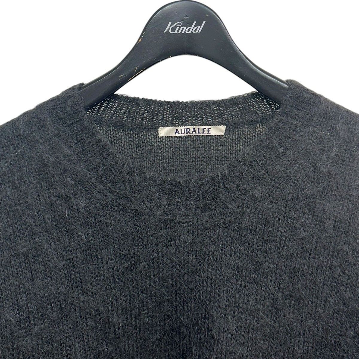 AURALEE オーラリー A23AP02KM モヘアニット サイズ5 AURALEE BRUSHED SUPER KID MOHAIR KNIT P／O プルオーバーモヘヤ