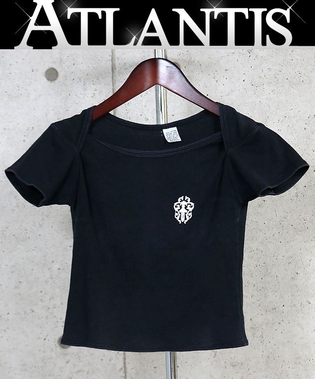 CHROME HEARTS 新宿店 クロムハーツ レディース オールド ヴァインダガー スクロールラベル プリント トップス 半袖 黒 31593