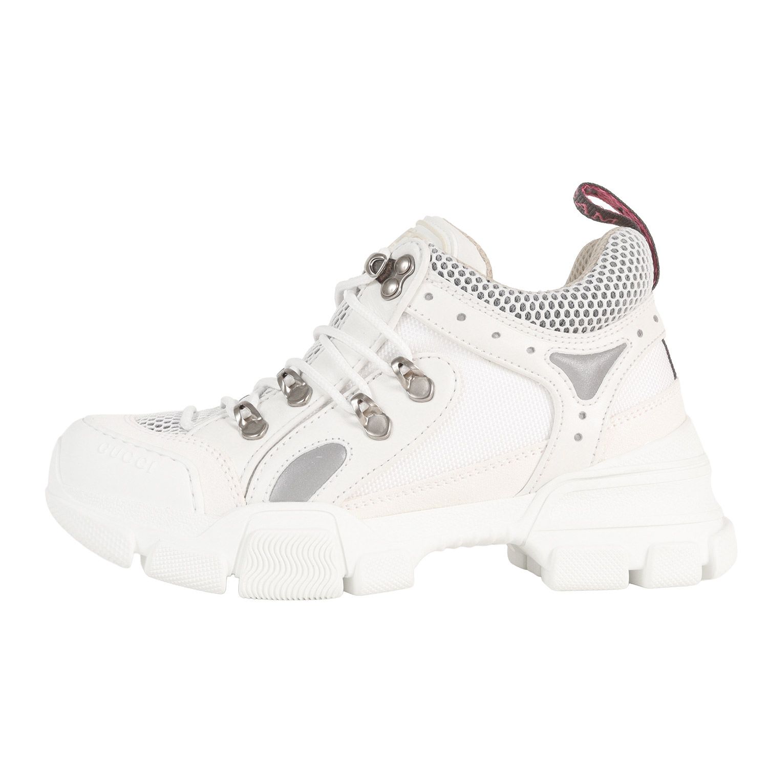 【新品】【人気モデル】GUCCI グッチ サイズ:35.5(23.0cm相当) フラッシュトレック レースアップ ダッド スニーカー Flashtrek ホワイト 白 ローカット シューズ 靴【レディース】
