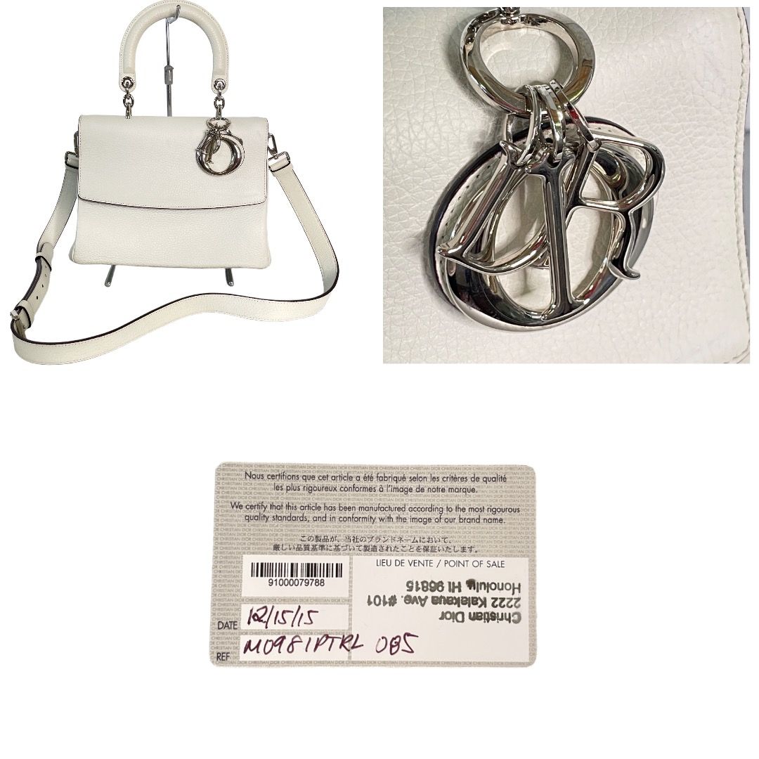 Dior ディオール M098IPTRL085 BeDior ホワイト ハンドバッグ