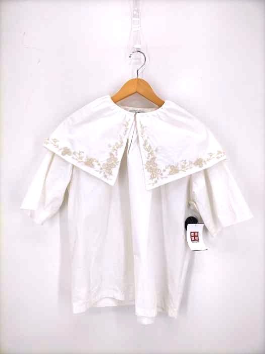 クラネ CLANE BIG COLLAR EMBROIDERY TOPS レディース JPN：1 - メルカリ