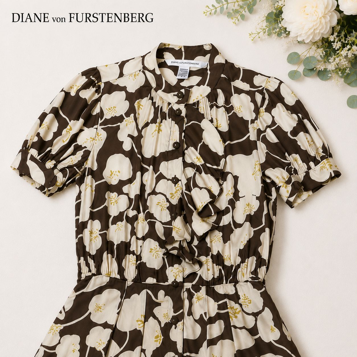 DIANE von FURSTENBERG ダイアンフォンファステンバーグ 夏 シルク 花