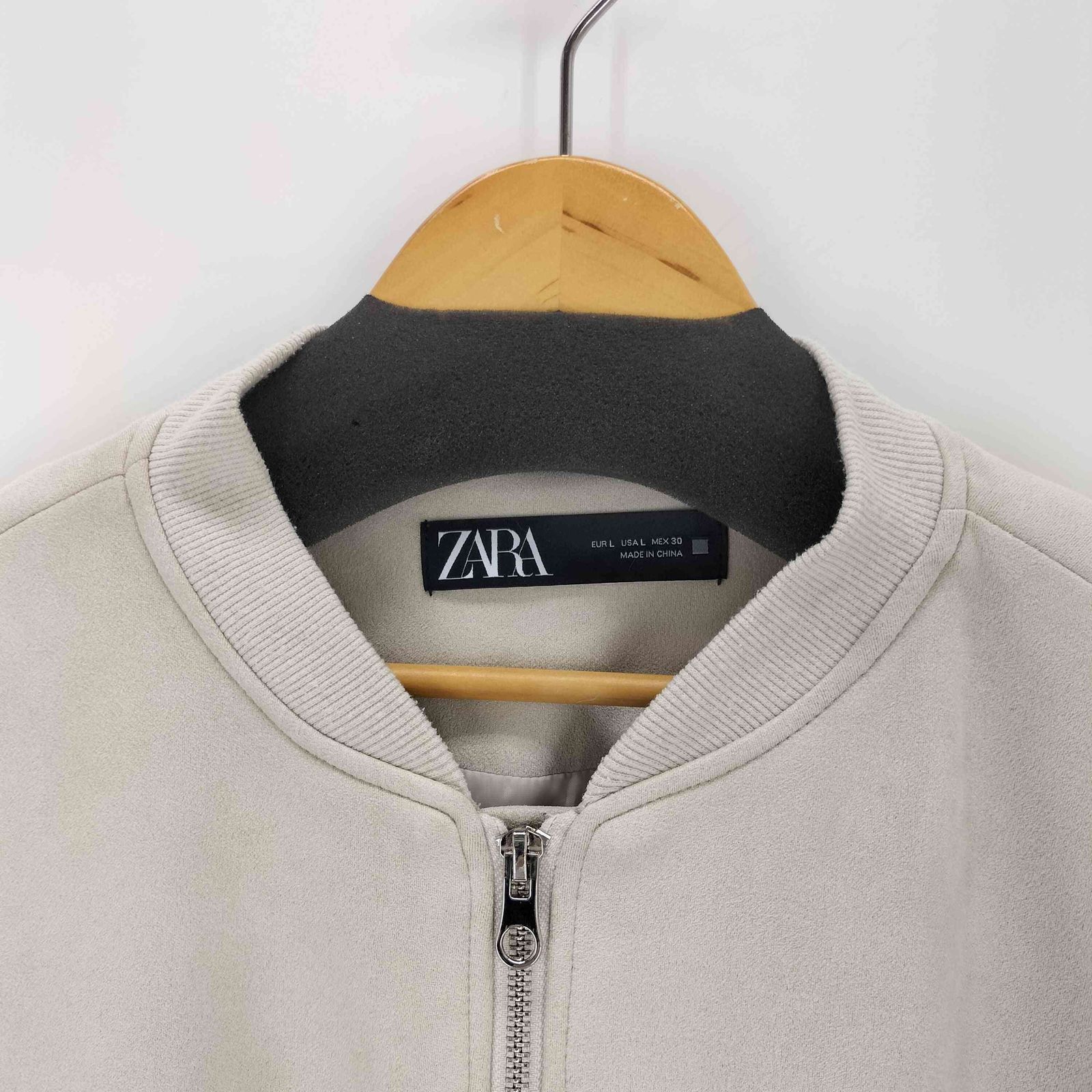 ザラ ZARA スエード調 ボンバージャケット レディース L - メルカリ