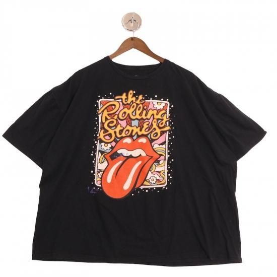 The Rolling Stones 半袖ミュージックプリントTシャツ メンズUS-3XLサイズ 古着 ブラック系 tc-0030n