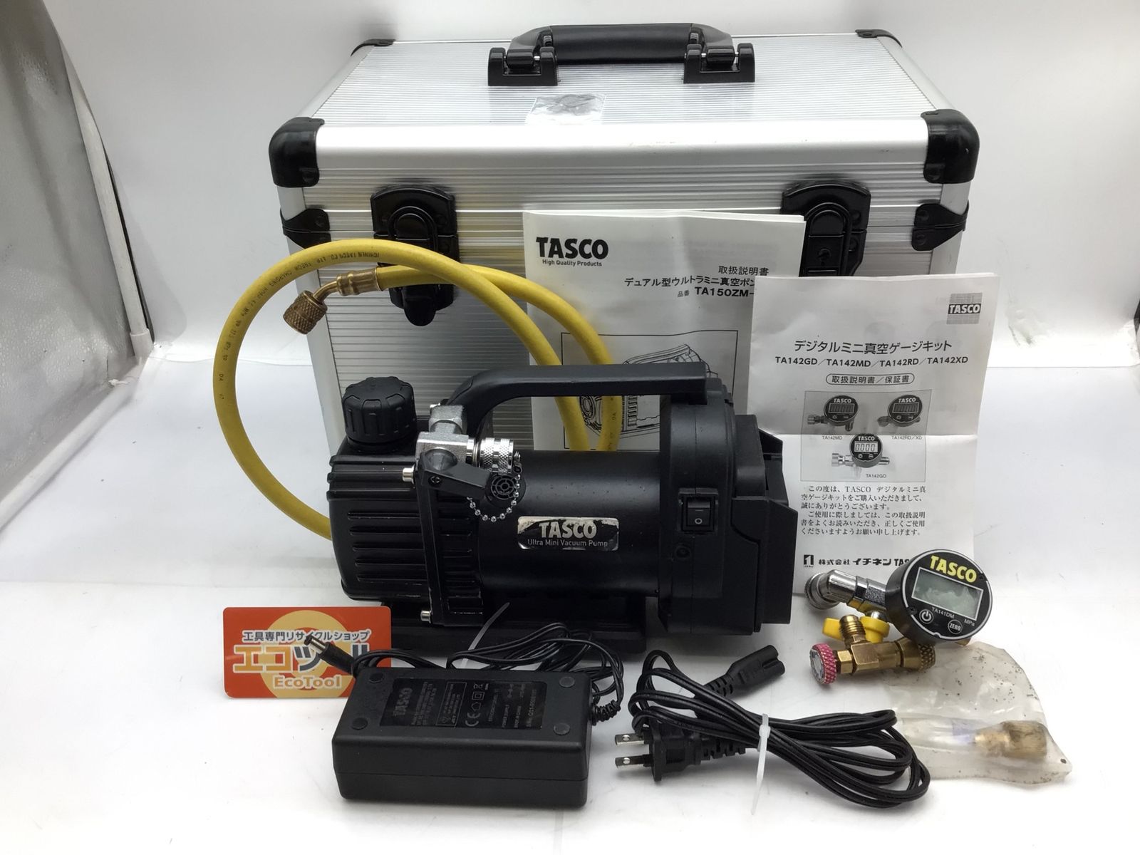 【中古品】イチネンTASCO(Ichinen Tasco) TA150ZM-1 ☆イチネンTASCO デュアル型ウルトラミニ真空ポンプ マキタ製18Vバッテリー対応品 [IT_59T26][知立][M04]