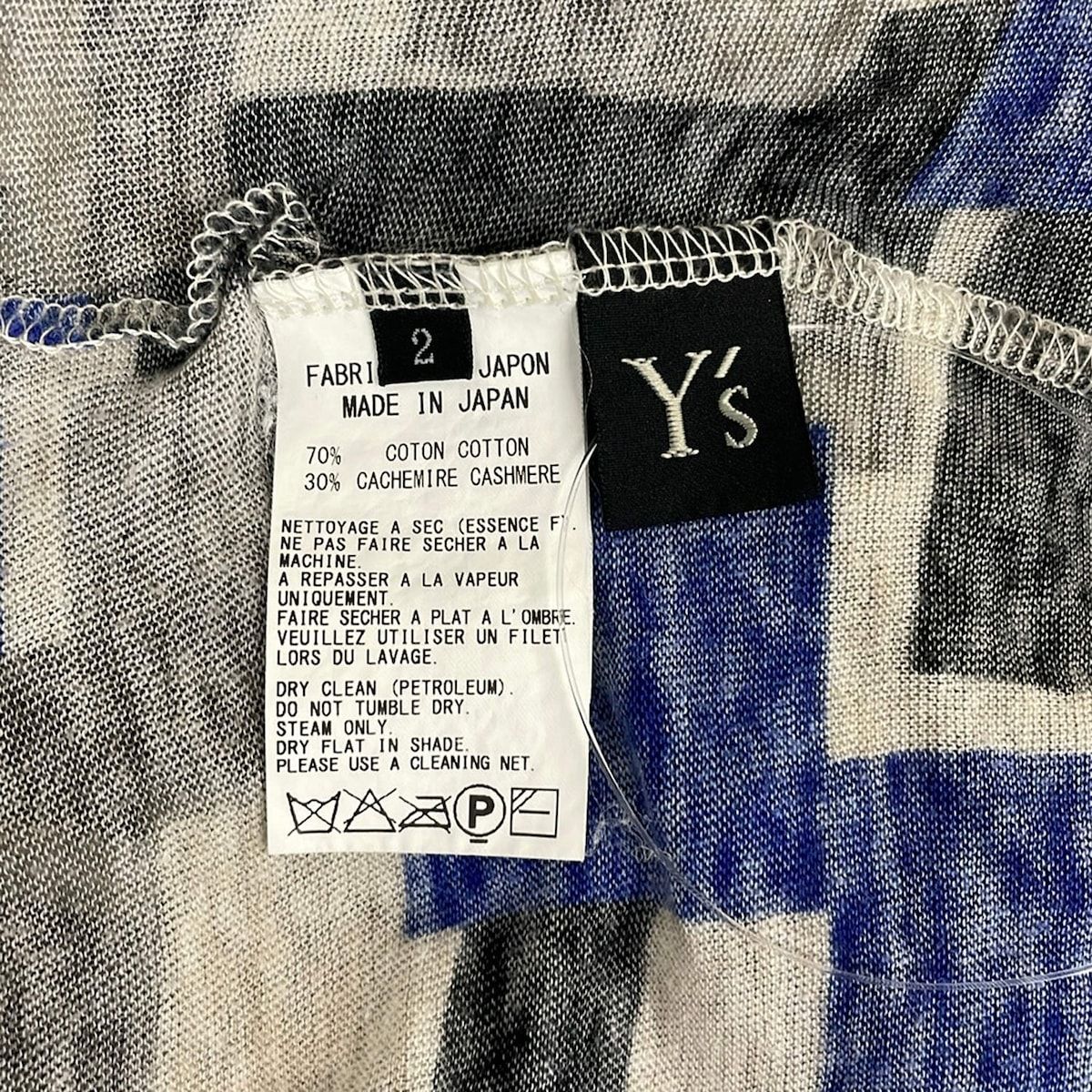 Y's(ワイズ) 長袖カットソー サイズ2 M レディース美品 - ブルー