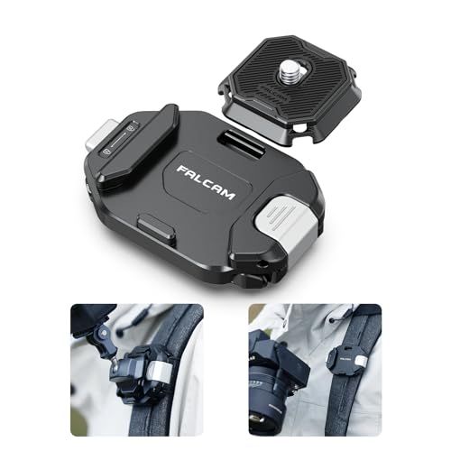 Ulanzi F38バックパックストラップクリップ カメラホルスターV2 カメラホルダー クイックリリースプレート アルカスイス対応 1/4ネジプレート クイックリリースクランプ 簡単脱着 緩み防止 一眼レフ/雲台/三脚/Canon用/Son 87dcbd60
