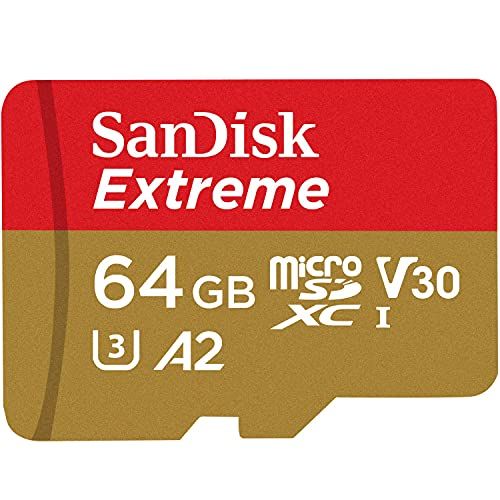 microSDXC 64GB SanDisk サンディスク Extreme UHS-1 U3 V30 4K Ultra HD A2対応 SDアダプター付 [並行輸入品]yu