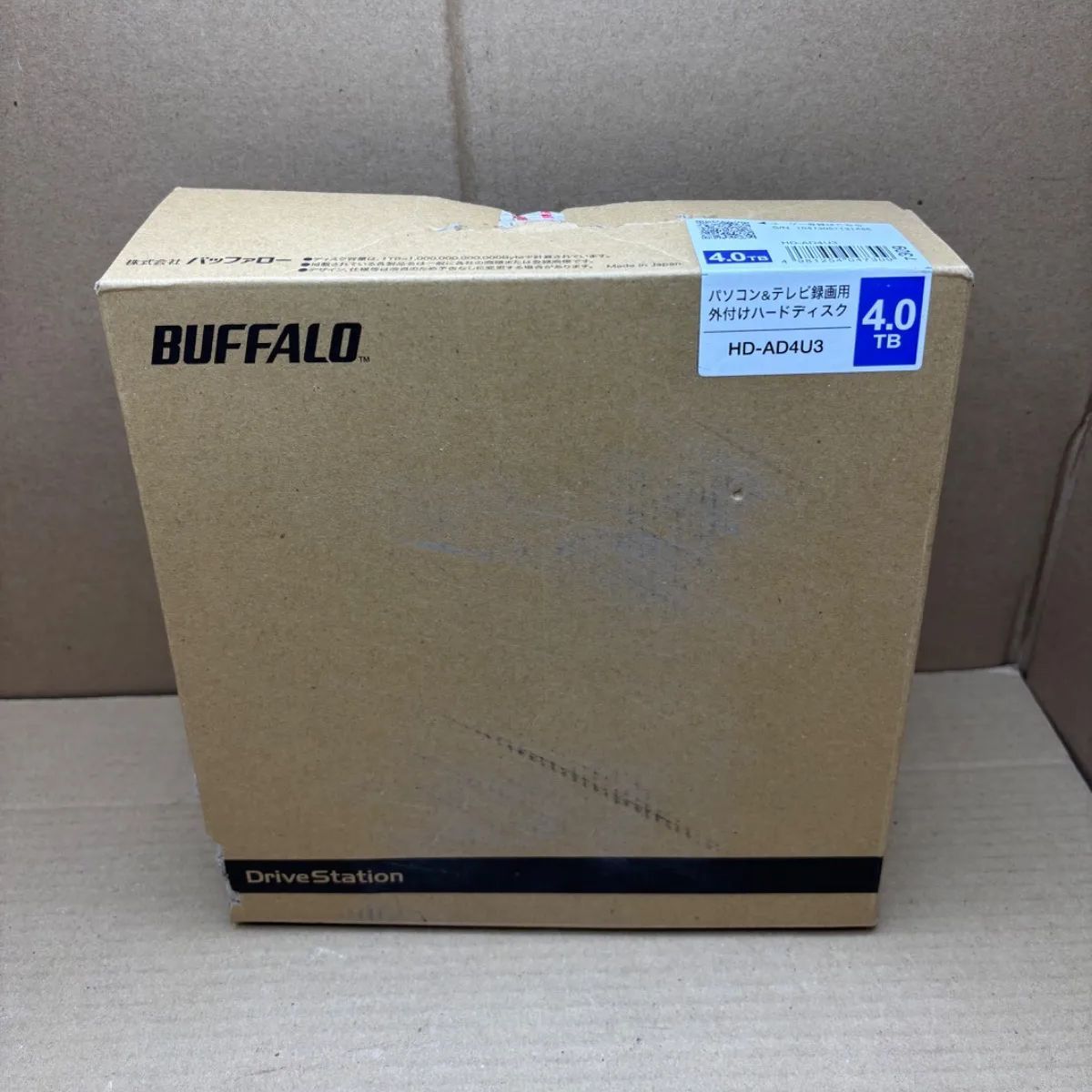 PC周辺機器 【新品未開封】バッファロー 外付けHDD 4TB HD-AD4U3