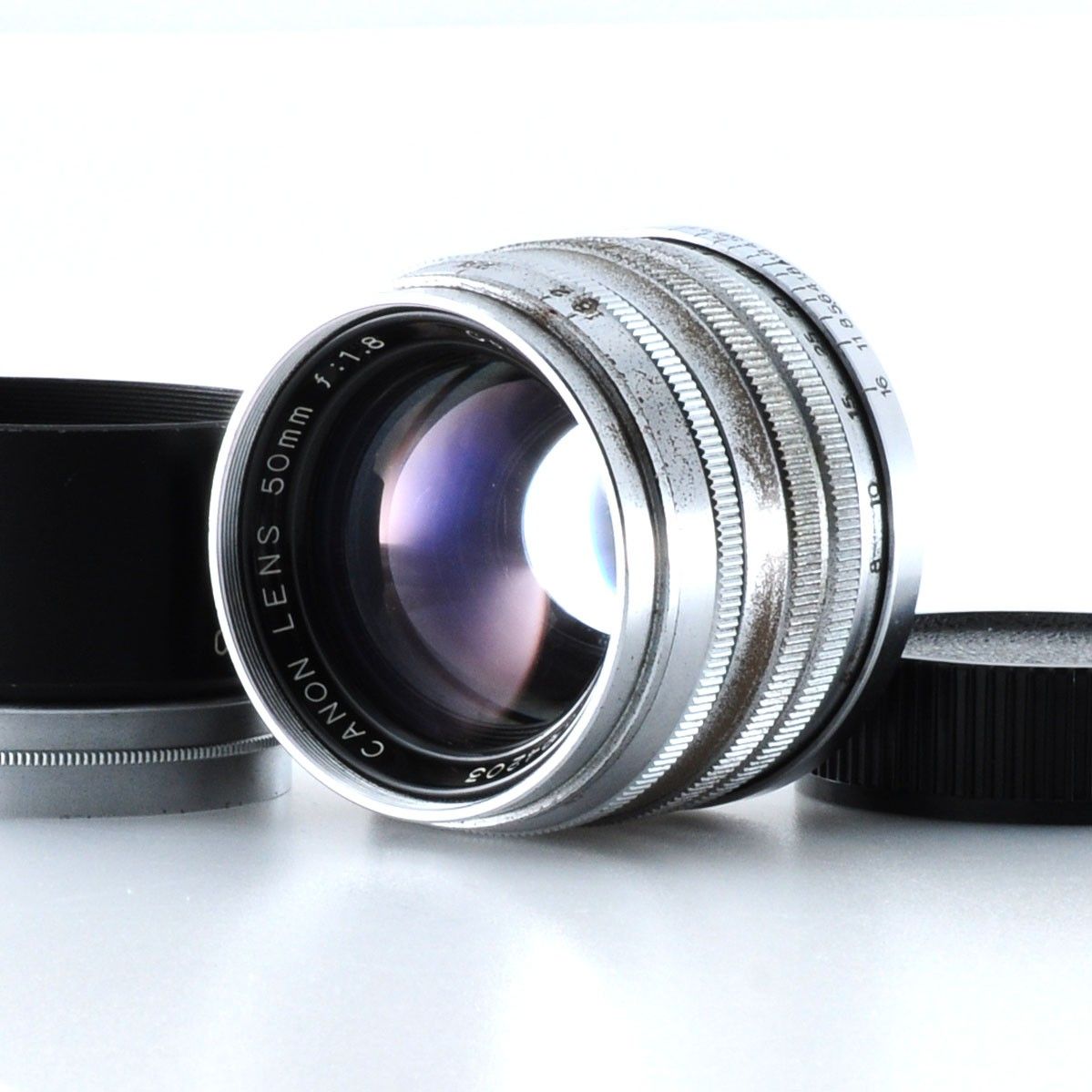 キヤノン】CANON LENS 50mm F1.8 L39 Lマウント MFレンズ #T853B