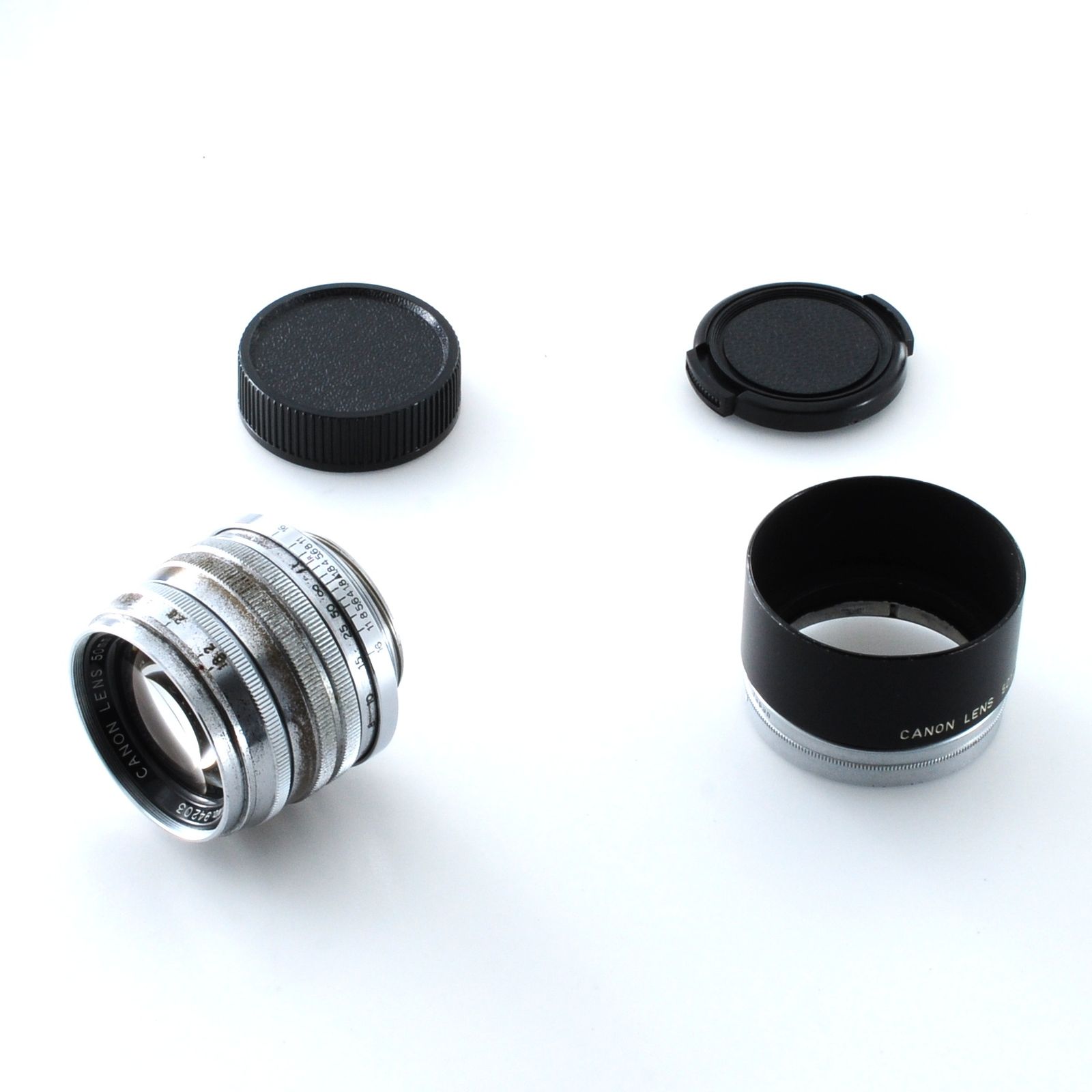 キヤノン】CANON LENS 50mm F1.8 L39 Lマウント MFレンズ #T853B