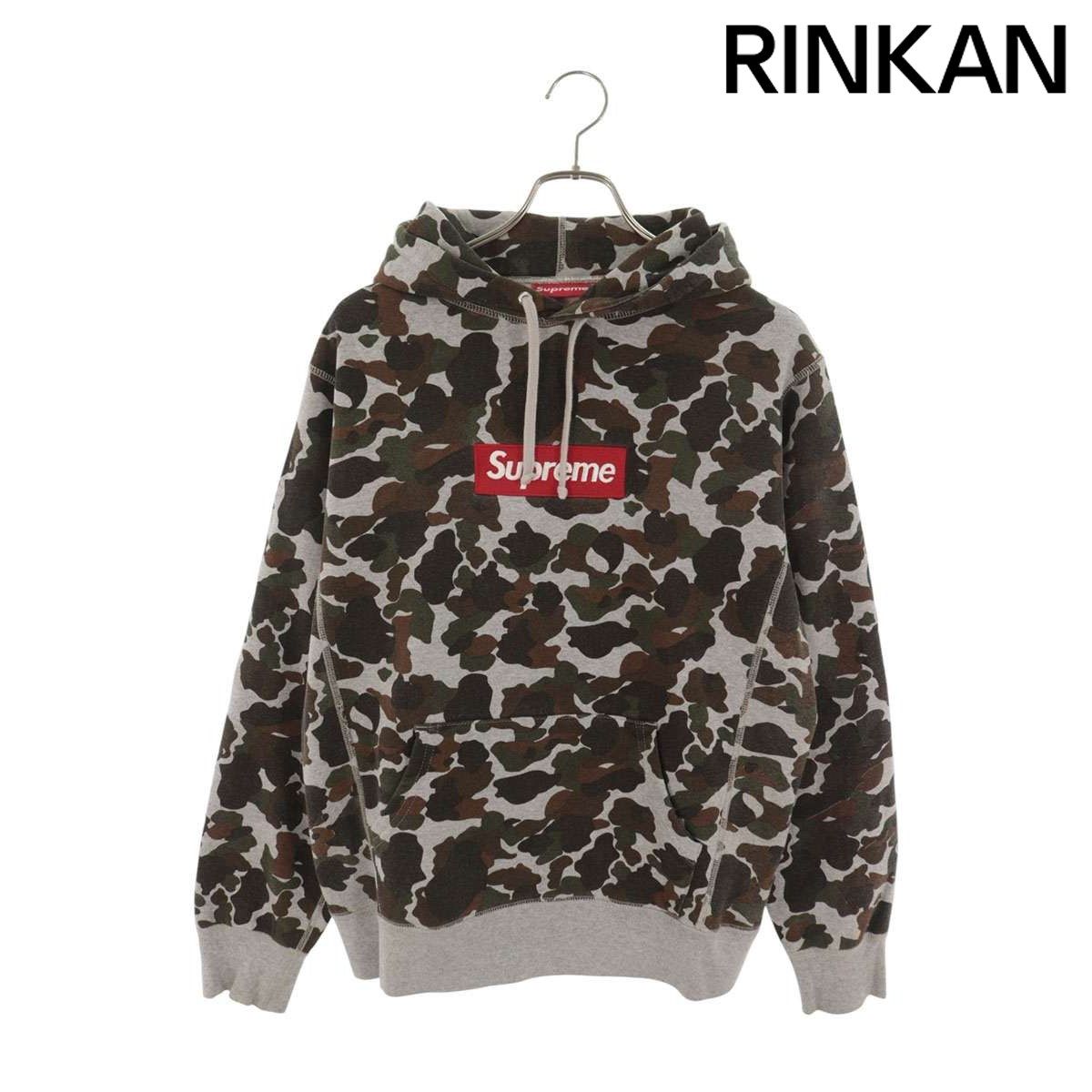 シュプリーム 12AW Box Logo Hooded Sweatshirt 迷彩カモフラボックスロゴパーカー メンズ M