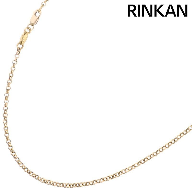 クロムハーツ 22K NECKCHAIN R18/ロールチェーン18inch ゴールドネックレス メンズ 18inch