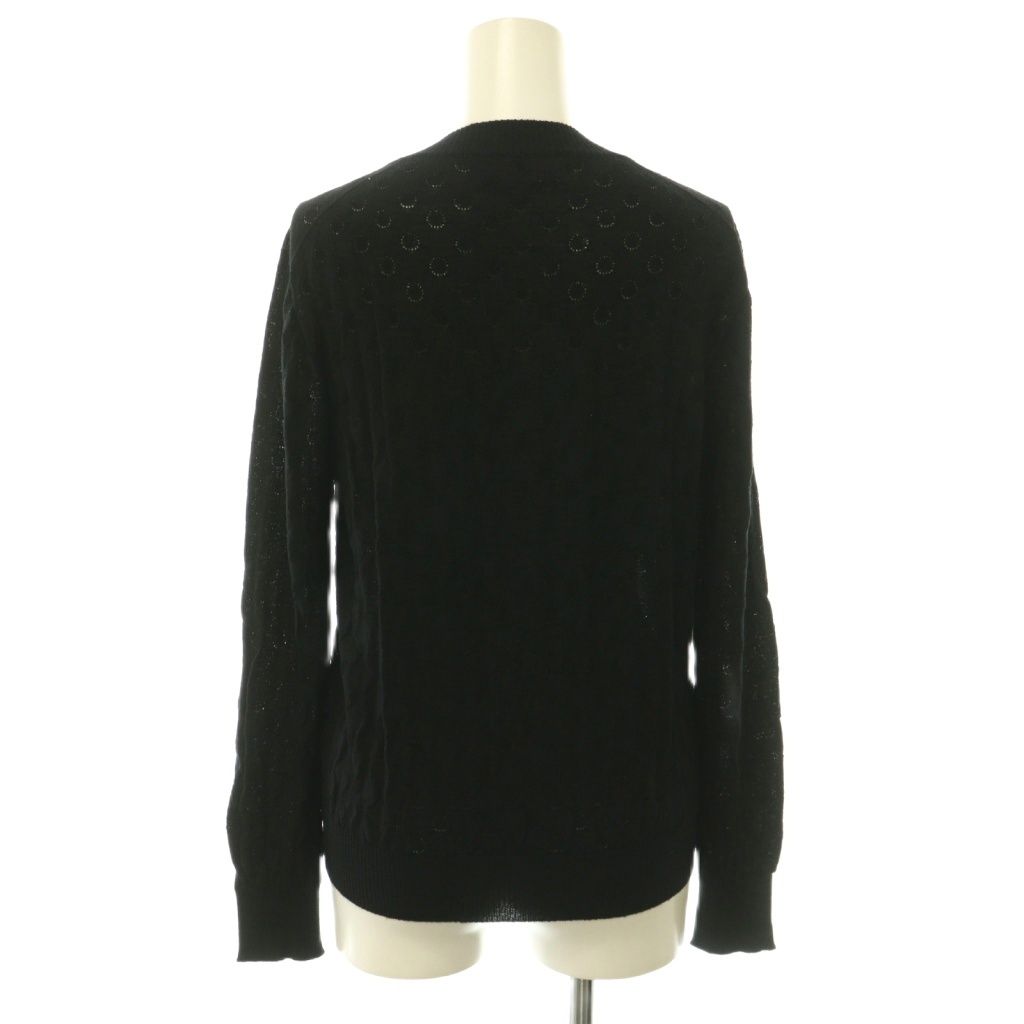 tricot COMME desGARCONS ニットカーディガン　ブラック トリココムデギャルソン tricot COMME des GARCONS 透かしドット