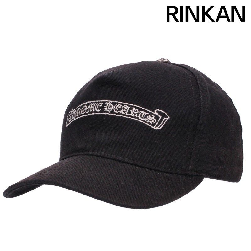 クロムハーツ TRUCKER CAP/デニムトラッカー スクロールラベル刺繍デニムキャップ メンズ ONE SIZE