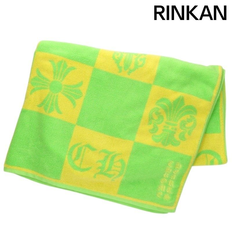クロムハーツ BEACH TOWEL ロゴ総柄ビーチタオルブランケット メンズ