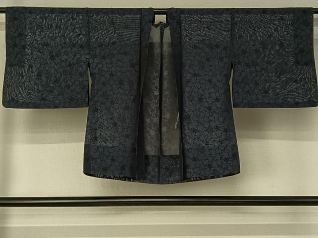 平和屋着物▽羽織　スリーシーズン　春夏秋　塵除け　草葉文　正絹　逸品　AABJ1734jh