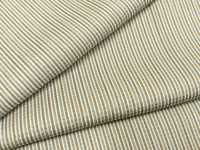 平和屋着物●上質な小紋　縞　正絹　逸品　AABI9289fy